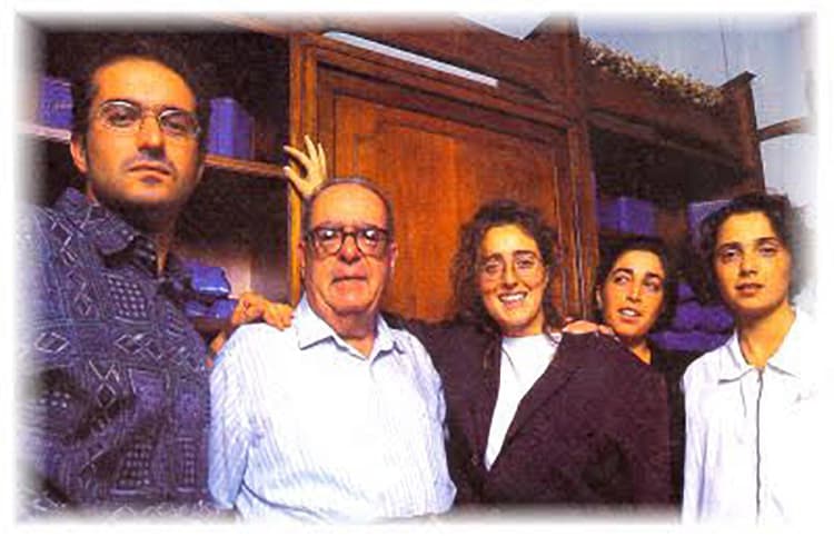 In bottega i fratelli Pandolfini con il Babbo
