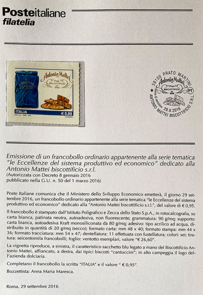 Mattei' Postage Stamp - 2016