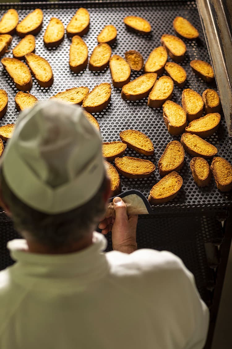 Pan Brioche Slices - Biscuit factory Antonio Mattei